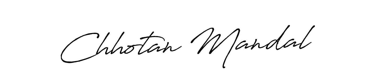 Also we have Chhotan Mandal name is the best signature style. Create professional handwritten signature collection using Antro_Vectra_Bolder autograph style. Chhotan Mandal signature style 7 images and pictures png