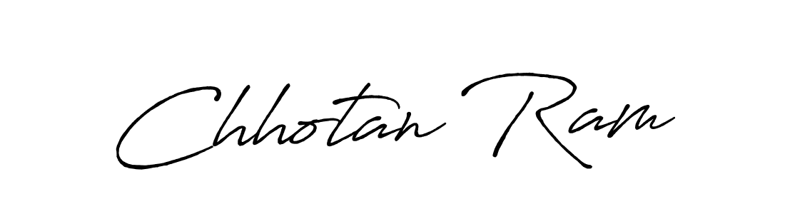 Make a beautiful signature design for name Chhotan Ram. With this signature (Antro_Vectra_Bolder) style, you can create a handwritten signature for free. Chhotan Ram signature style 7 images and pictures png