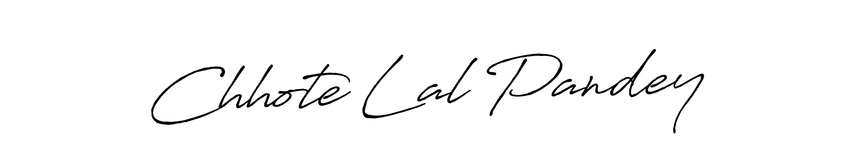 Make a beautiful signature design for name Chhote Lal Pandey. With this signature (Antro_Vectra_Bolder) style, you can create a handwritten signature for free. Chhote Lal Pandey signature style 7 images and pictures png