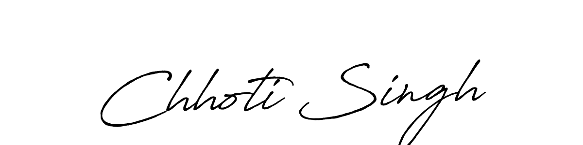 The best way (Antro_Vectra_Bolder) to make a short signature is to pick only two or three words in your name. The name Chhoti Singh include a total of six letters. For converting this name. Chhoti Singh signature style 7 images and pictures png