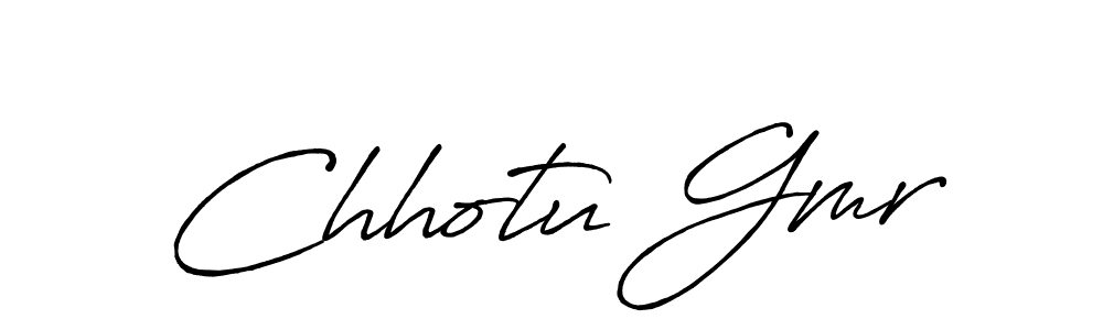 Design your own signature with our free online signature maker. With this signature software, you can create a handwritten (Antro_Vectra_Bolder) signature for name Chhotu Gmr. Chhotu Gmr signature style 7 images and pictures png