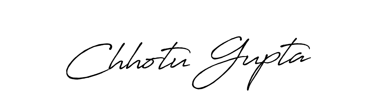 The best way (Antro_Vectra_Bolder) to make a short signature is to pick only two or three words in your name. The name Chhotu Gupta include a total of six letters. For converting this name. Chhotu Gupta signature style 7 images and pictures png