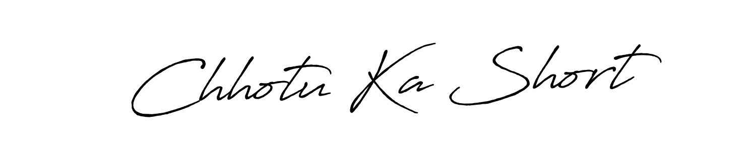 Similarly Antro_Vectra_Bolder is the best handwritten signature design. Signature creator online .You can use it as an online autograph creator for name Chhotu Ka Short. Chhotu Ka Short signature style 7 images and pictures png