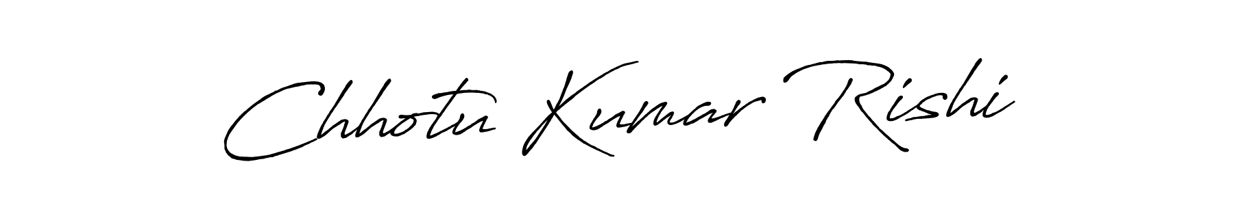 Create a beautiful signature design for name Chhotu Kumar Rishi. With this signature (Antro_Vectra_Bolder) fonts, you can make a handwritten signature for free. Chhotu Kumar Rishi signature style 7 images and pictures png