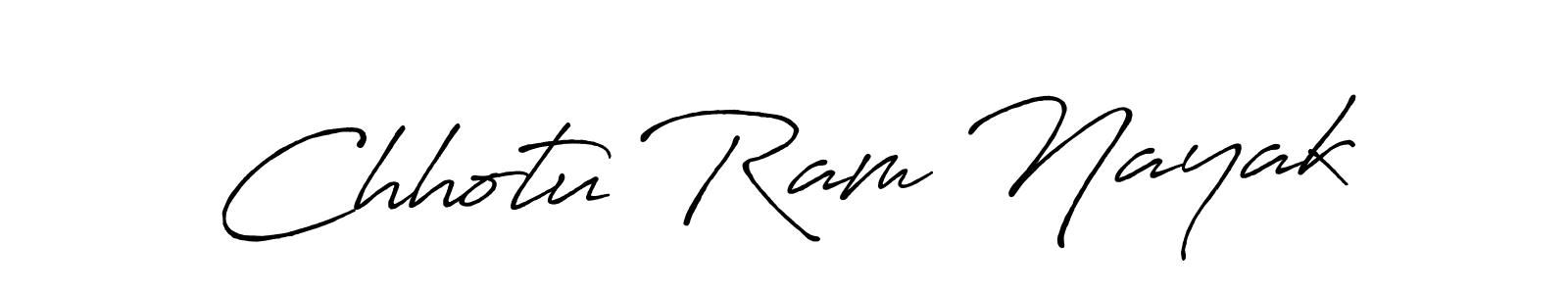 Create a beautiful signature design for name Chhotu Ram Nayak. With this signature (Antro_Vectra_Bolder) fonts, you can make a handwritten signature for free. Chhotu Ram Nayak signature style 7 images and pictures png