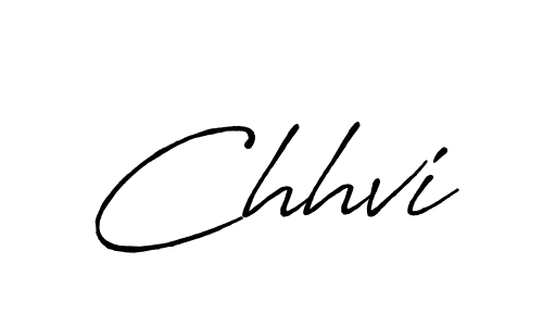 Chhvi stylish signature style. Best Handwritten Sign (Antro_Vectra_Bolder) for my name. Handwritten Signature Collection Ideas for my name Chhvi. Chhvi signature style 7 images and pictures png