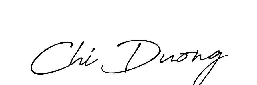 Make a beautiful signature design for name Chi Duong. With this signature (Antro_Vectra_Bolder) style, you can create a handwritten signature for free. Chi Duong signature style 7 images and pictures png
