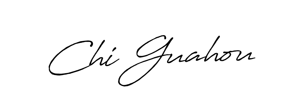 Create a beautiful signature design for name Chi Guahou. With this signature (Antro_Vectra_Bolder) fonts, you can make a handwritten signature for free. Chi Guahou signature style 7 images and pictures png