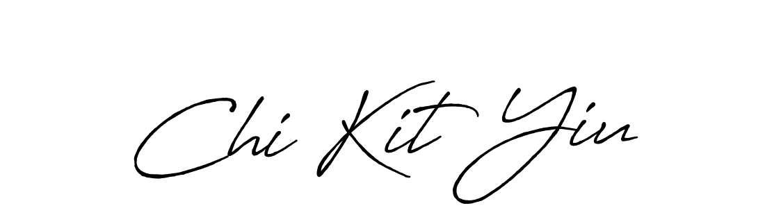 How to make Chi Kit Yiu name signature. Use Antro_Vectra_Bolder style for creating short signs online. This is the latest handwritten sign. Chi Kit Yiu signature style 7 images and pictures png