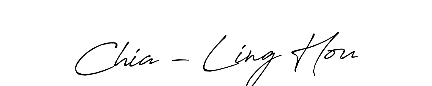 Use a signature maker to create a handwritten signature online. With this signature software, you can design (Antro_Vectra_Bolder) your own signature for name Chia - Ling Hou. Chia - Ling Hou signature style 7 images and pictures png