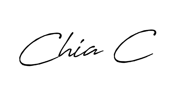 Best and Professional Signature Style for Chia C. Antro_Vectra_Bolder Best Signature Style Collection. Chia C signature style 7 images and pictures png