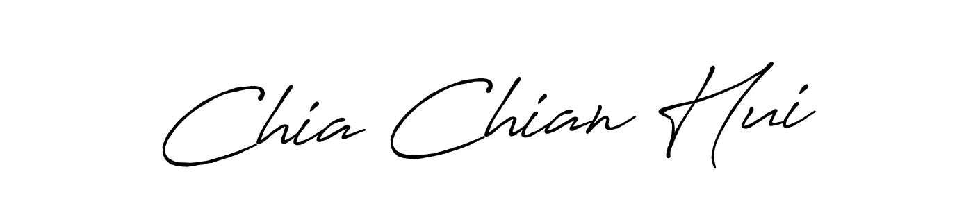 Also You can easily find your signature by using the search form. We will create Chia Chian Hui name handwritten signature images for you free of cost using Antro_Vectra_Bolder sign style. Chia Chian Hui signature style 7 images and pictures png