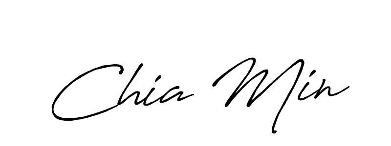 How to make Chia Min signature? Antro_Vectra_Bolder is a professional autograph style. Create handwritten signature for Chia Min name. Chia Min signature style 7 images and pictures png