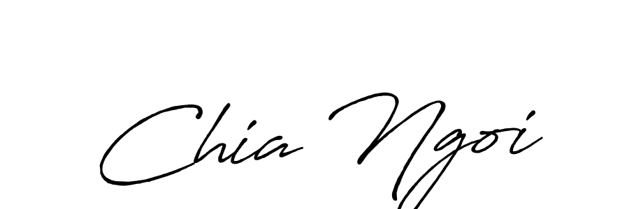 Create a beautiful signature design for name Chia Ngoi. With this signature (Antro_Vectra_Bolder) fonts, you can make a handwritten signature for free. Chia Ngoi signature style 7 images and pictures png