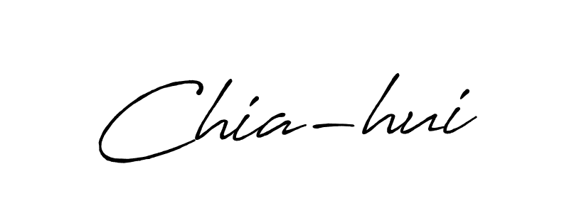 Use a signature maker to create a handwritten signature online. With this signature software, you can design (Antro_Vectra_Bolder) your own signature for name Chia-hui. Chia-hui signature style 7 images and pictures png
