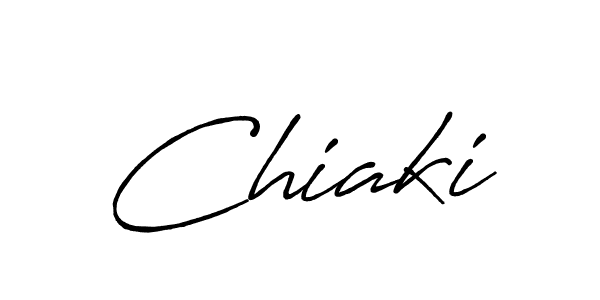 How to make Chiaki signature? Antro_Vectra_Bolder is a professional autograph style. Create handwritten signature for Chiaki name. Chiaki signature style 7 images and pictures png