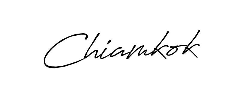 Create a beautiful signature design for name Chiamkok. With this signature (Antro_Vectra_Bolder) fonts, you can make a handwritten signature for free. Chiamkok signature style 7 images and pictures png