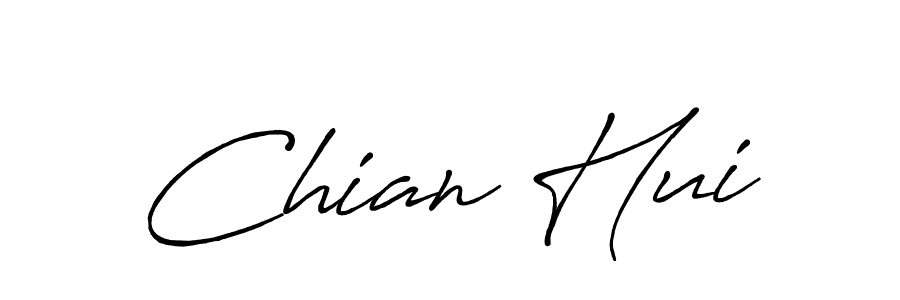 Chian Hui stylish signature style. Best Handwritten Sign (Antro_Vectra_Bolder) for my name. Handwritten Signature Collection Ideas for my name Chian Hui. Chian Hui signature style 7 images and pictures png