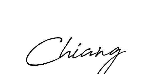 Chiang stylish signature style. Best Handwritten Sign (Antro_Vectra_Bolder) for my name. Handwritten Signature Collection Ideas for my name Chiang. Chiang signature style 7 images and pictures png