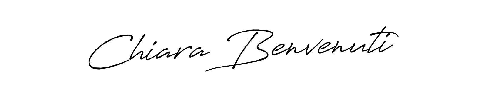How to make Chiara Benvenuti name signature. Use Antro_Vectra_Bolder style for creating short signs online. This is the latest handwritten sign. Chiara Benvenuti signature style 7 images and pictures png