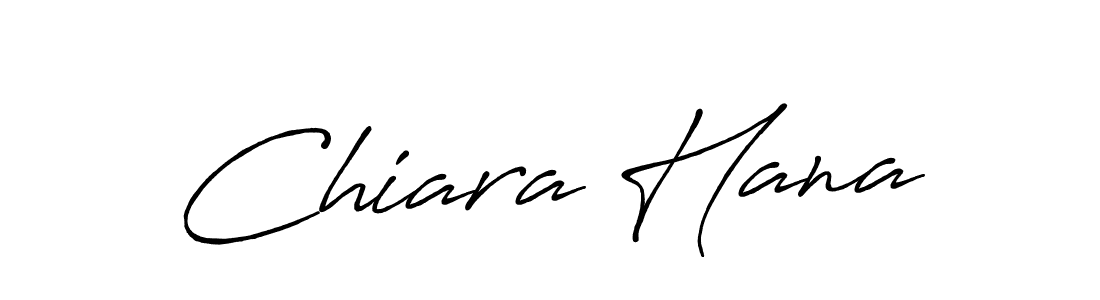 Make a beautiful signature design for name Chiara Hana. With this signature (Antro_Vectra_Bolder) style, you can create a handwritten signature for free. Chiara Hana signature style 7 images and pictures png