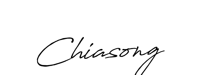 Make a beautiful signature design for name Chiasong. With this signature (Antro_Vectra_Bolder) style, you can create a handwritten signature for free. Chiasong signature style 7 images and pictures png