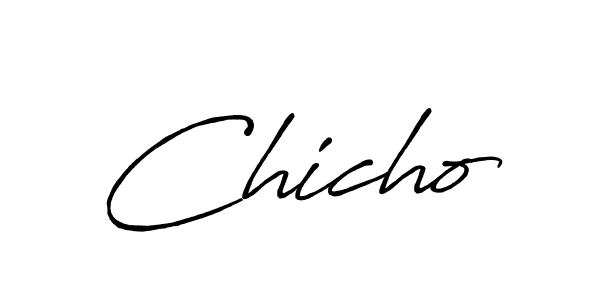 It looks lik you need a new signature style for name Chicho. Design unique handwritten (Antro_Vectra_Bolder) signature with our free signature maker in just a few clicks. Chicho signature style 7 images and pictures png