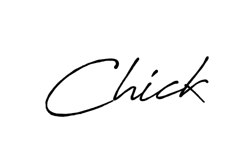 Use a signature maker to create a handwritten signature online. With this signature software, you can design (Antro_Vectra_Bolder) your own signature for name Chick. Chick signature style 7 images and pictures png