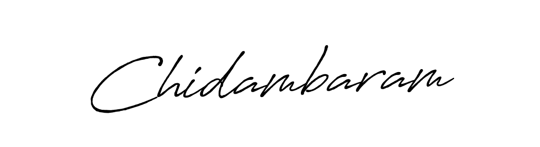 Make a beautiful signature design for name Chidambaram. With this signature (Antro_Vectra_Bolder) style, you can create a handwritten signature for free. Chidambaram signature style 7 images and pictures png