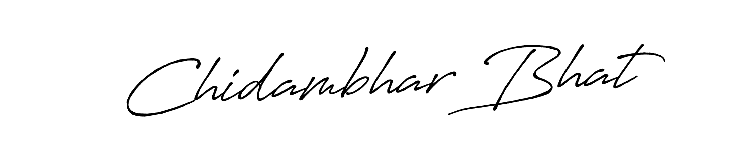 You should practise on your own different ways (Antro_Vectra_Bolder) to write your name (Chidambhar Bhat) in signature. don't let someone else do it for you. Chidambhar Bhat signature style 7 images and pictures png