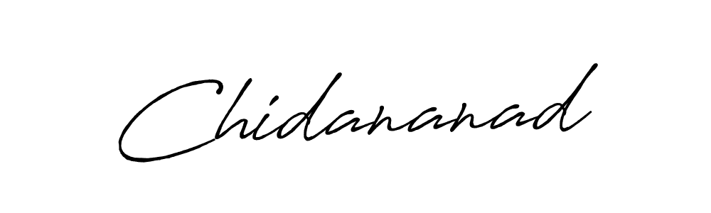 Also we have Chidananad name is the best signature style. Create professional handwritten signature collection using Antro_Vectra_Bolder autograph style. Chidananad signature style 7 images and pictures png