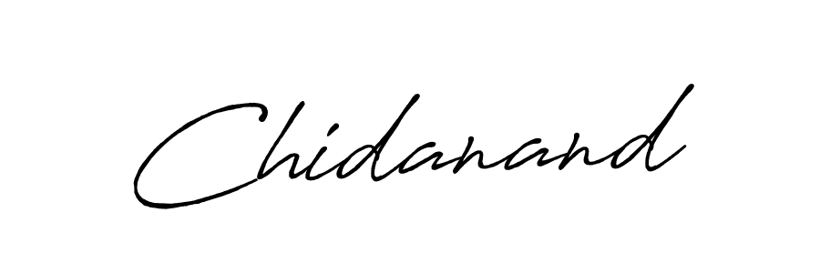 Use a signature maker to create a handwritten signature online. With this signature software, you can design (Antro_Vectra_Bolder) your own signature for name Chidanand. Chidanand signature style 7 images and pictures png