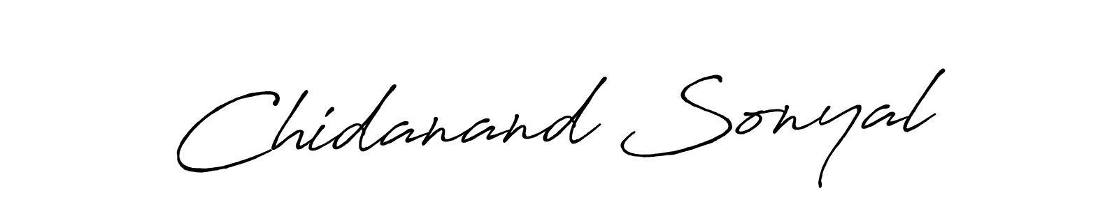 Design your own signature with our free online signature maker. With this signature software, you can create a handwritten (Antro_Vectra_Bolder) signature for name Chidanand Sonyal. Chidanand Sonyal signature style 7 images and pictures png