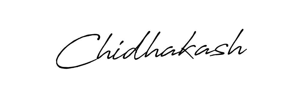 Design your own signature with our free online signature maker. With this signature software, you can create a handwritten (Antro_Vectra_Bolder) signature for name Chidhakash. Chidhakash signature style 7 images and pictures png