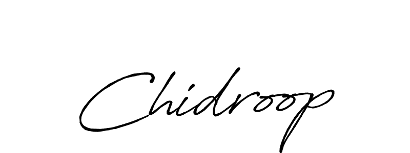 Design your own signature with our free online signature maker. With this signature software, you can create a handwritten (Antro_Vectra_Bolder) signature for name Chidroop. Chidroop signature style 7 images and pictures png
