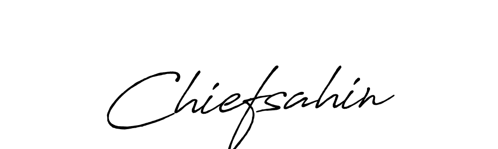 How to make Chiefsahin signature? Antro_Vectra_Bolder is a professional autograph style. Create handwritten signature for Chiefsahin name. Chiefsahin signature style 7 images and pictures png