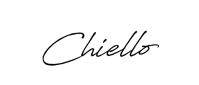 Also You can easily find your signature by using the search form. We will create Chiello name handwritten signature images for you free of cost using Antro_Vectra_Bolder sign style. Chiello signature style 7 images and pictures png