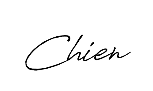 Design your own signature with our free online signature maker. With this signature software, you can create a handwritten (Antro_Vectra_Bolder) signature for name Chien. Chien signature style 7 images and pictures png