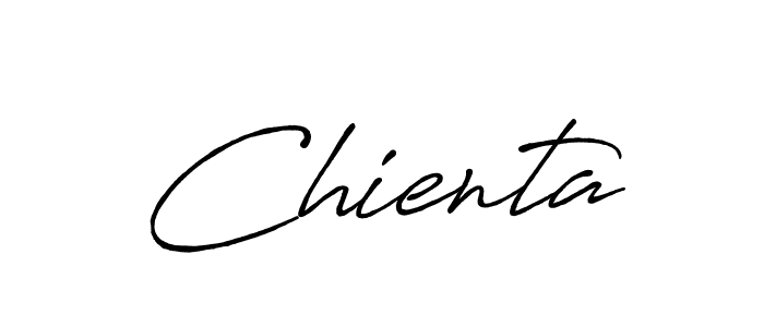 Once you've used our free online signature maker to create your best signature Antro_Vectra_Bolder style, it's time to enjoy all of the benefits that Chienta name signing documents. Chienta signature style 7 images and pictures png