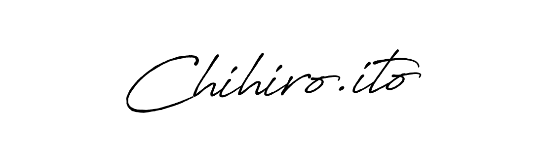 How to make Chihiro.ito signature? Antro_Vectra_Bolder is a professional autograph style. Create handwritten signature for Chihiro.ito name. Chihiro.ito signature style 7 images and pictures png