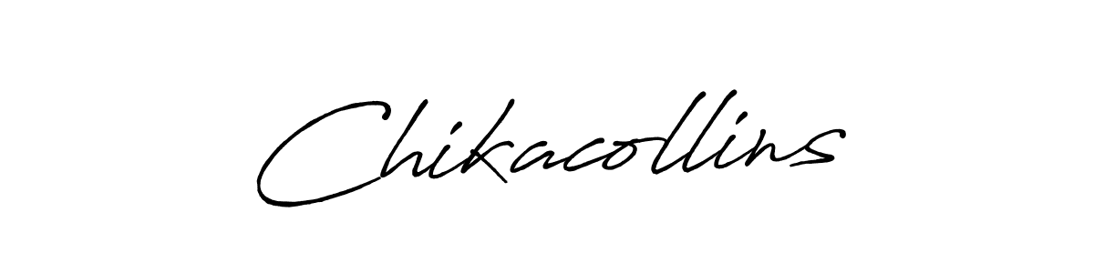 How to Draw Chikacollins signature style? Antro_Vectra_Bolder is a latest design signature styles for name Chikacollins. Chikacollins signature style 7 images and pictures png
