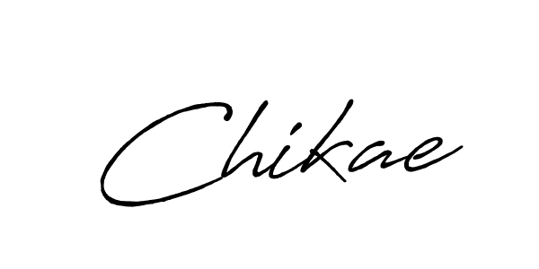 Use a signature maker to create a handwritten signature online. With this signature software, you can design (Antro_Vectra_Bolder) your own signature for name Chikae. Chikae signature style 7 images and pictures png