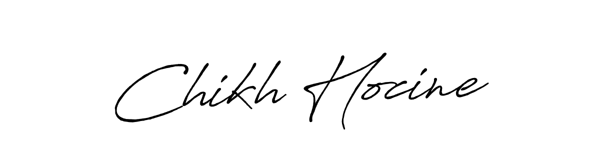 It looks lik you need a new signature style for name Chikh Hocine. Design unique handwritten (Antro_Vectra_Bolder) signature with our free signature maker in just a few clicks. Chikh Hocine signature style 7 images and pictures png