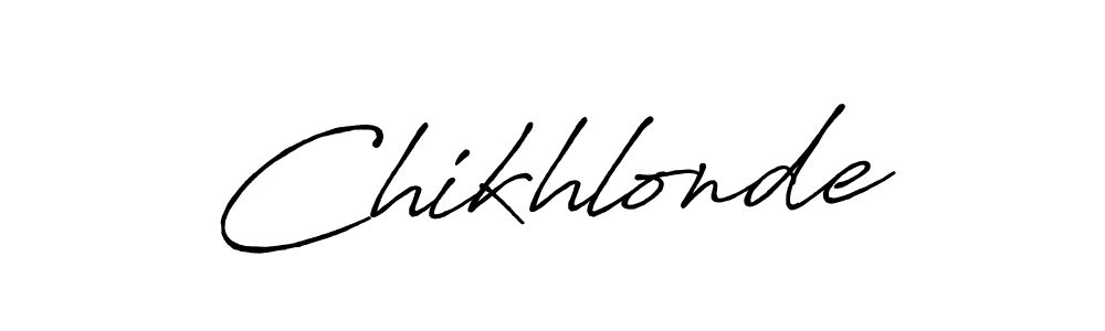 Chikhlonde stylish signature style. Best Handwritten Sign (Antro_Vectra_Bolder) for my name. Handwritten Signature Collection Ideas for my name Chikhlonde. Chikhlonde signature style 7 images and pictures png