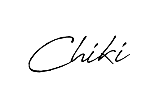 Make a beautiful signature design for name Chiki. With this signature (Antro_Vectra_Bolder) style, you can create a handwritten signature for free. Chiki signature style 7 images and pictures png