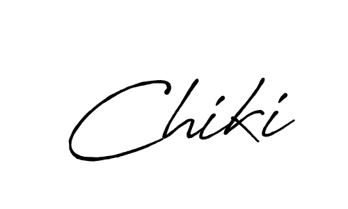 Make a beautiful signature design for name Chiki. With this signature (Antro_Vectra_Bolder) style, you can create a handwritten signature for free. Chiki signature style 7 images and pictures png