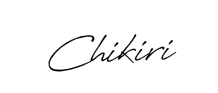 The best way (Antro_Vectra_Bolder) to make a short signature is to pick only two or three words in your name. The name Chikiri include a total of six letters. For converting this name. Chikiri signature style 7 images and pictures png