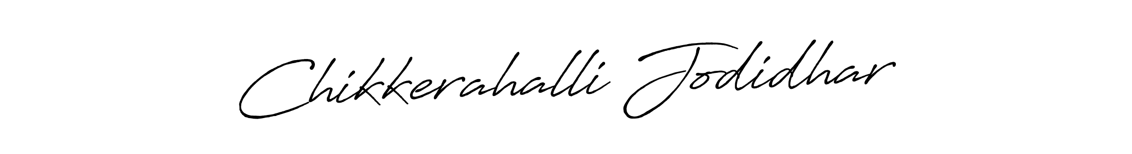 How to make Chikkerahalli Jodidhar signature? Antro_Vectra_Bolder is a professional autograph style. Create handwritten signature for Chikkerahalli Jodidhar name. Chikkerahalli Jodidhar signature style 7 images and pictures png