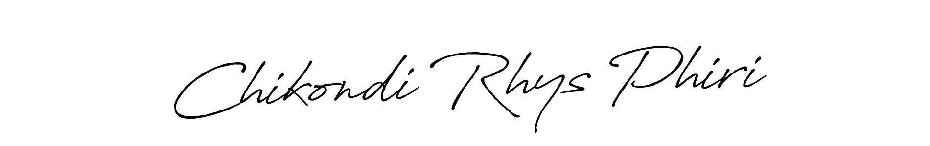 Design your own signature with our free online signature maker. With this signature software, you can create a handwritten (Antro_Vectra_Bolder) signature for name Chikondi Rhys Phiri. Chikondi Rhys Phiri signature style 7 images and pictures png