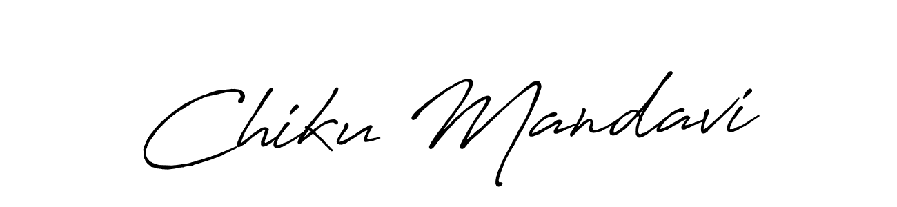 You should practise on your own different ways (Antro_Vectra_Bolder) to write your name (Chiku Mandavi) in signature. don't let someone else do it for you. Chiku Mandavi signature style 7 images and pictures png